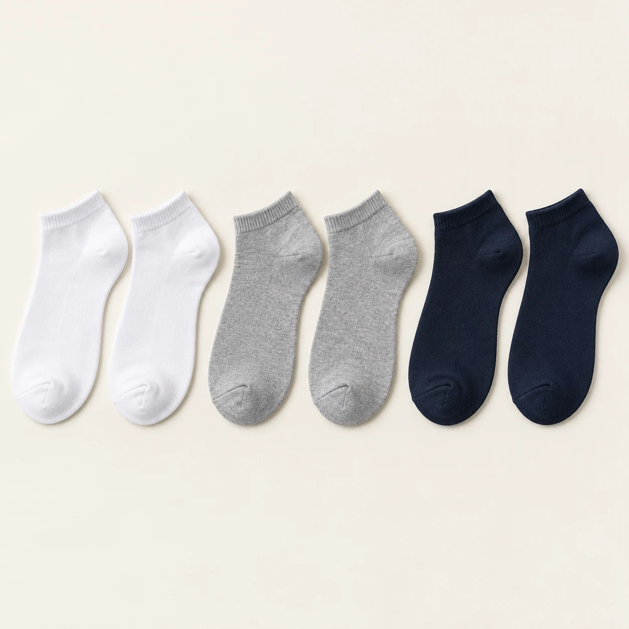 Everyday ankle sock trio